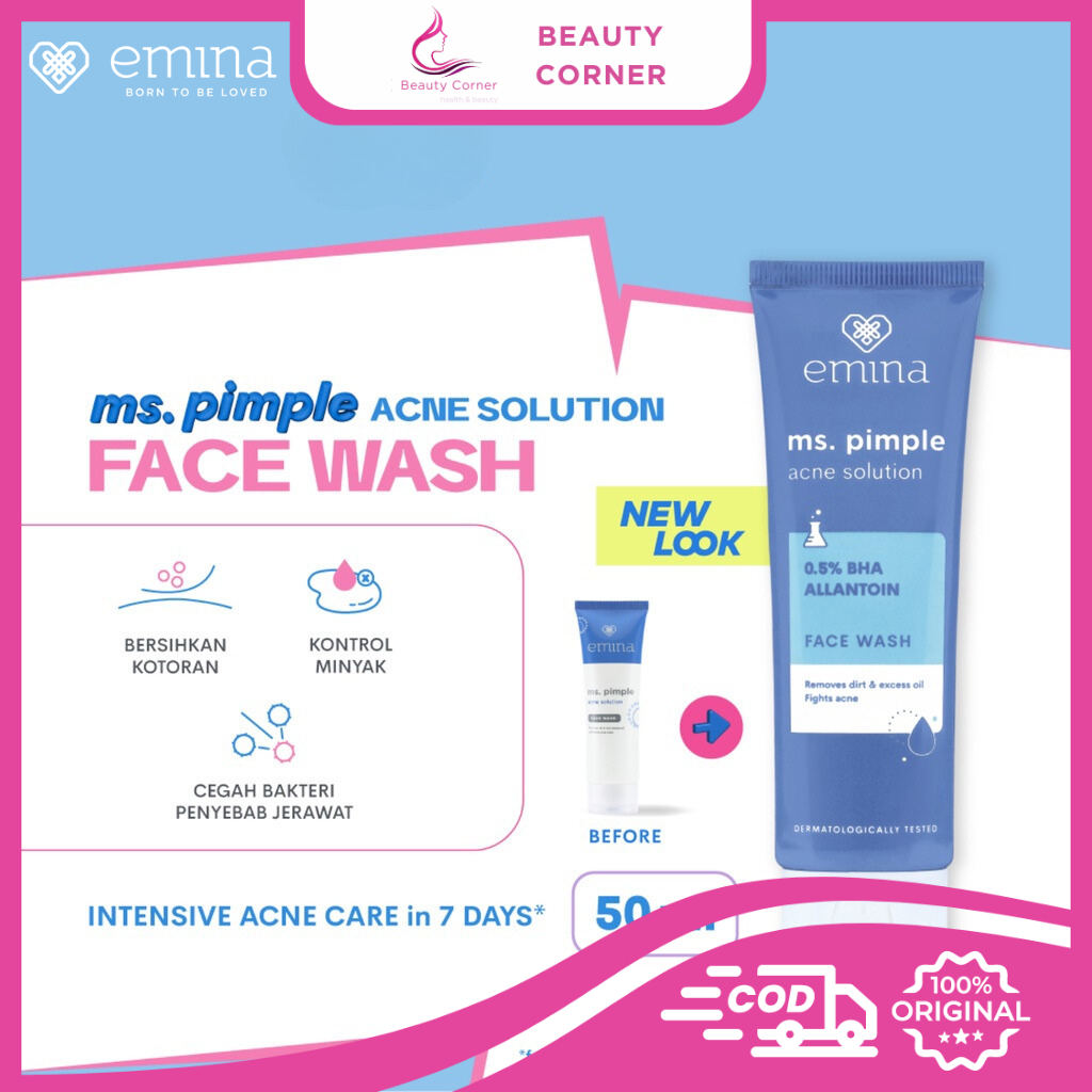 Emina Ms. Pimple Acne Solution Face Wash - 50ml