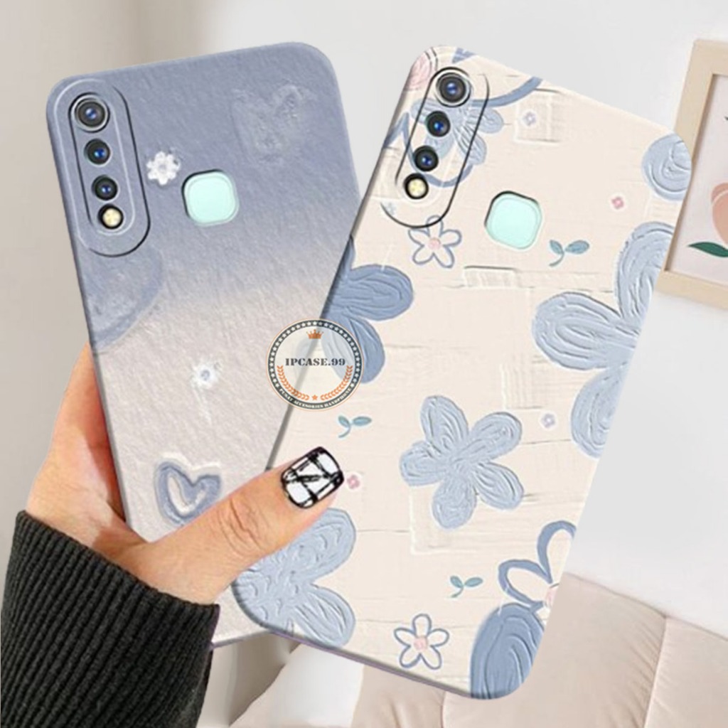 #003 Sofcase Vivo Y11/Y12/Y12i/Y15/Y17/Y19 Motif Bunga Aesthetic-Case Cantik - Case Terbaru - Case K
