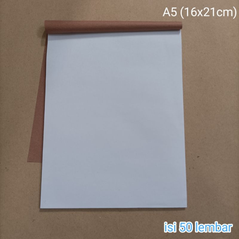 

Buku Nota Polos A5 Kosongan HVS Tanpa Tembusan Rangkap 1 Ply Kosong Polosan Catatan