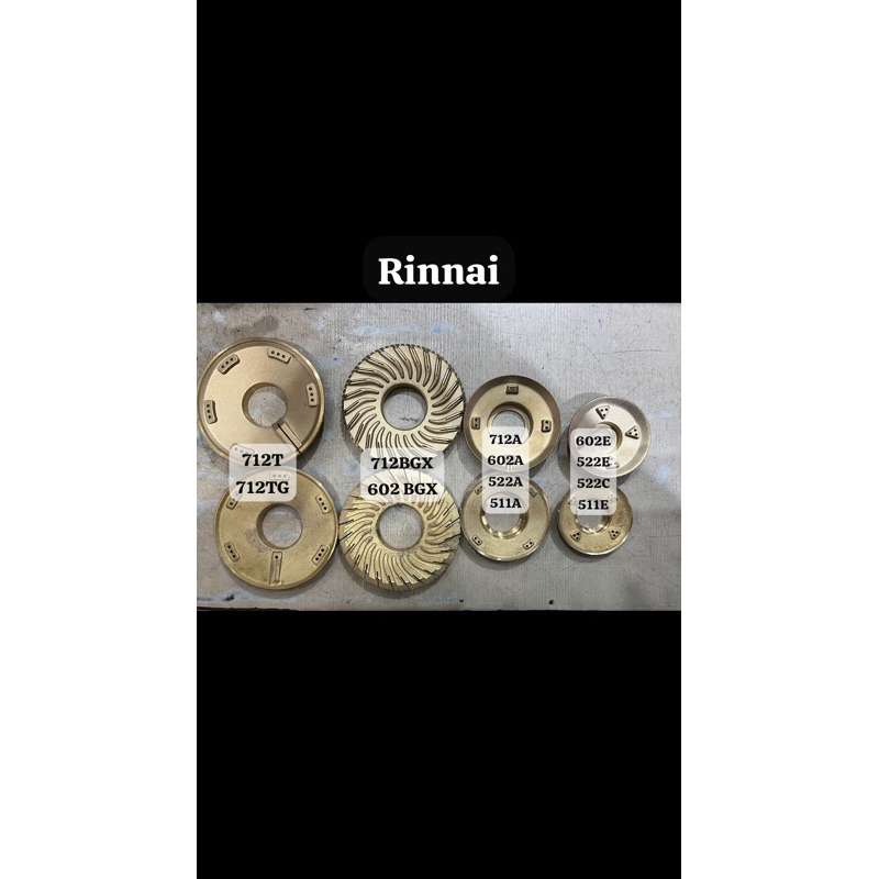 Rinnai Burner / Kompor Gas / Kepala Kompor / Burner / Kuningan