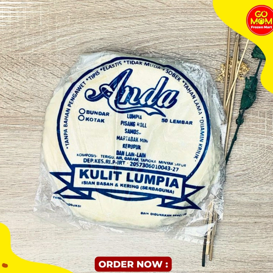 

KULIT LUMPIA ANDA BULAT (ISI 50) 16 CM