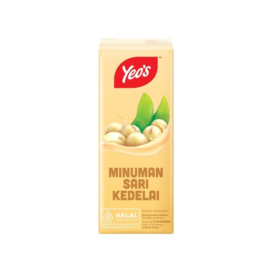 

YEO'S SARI KEDELAI 250ML TETRAPACK YEOS SOY BEAN DRINK HALAL