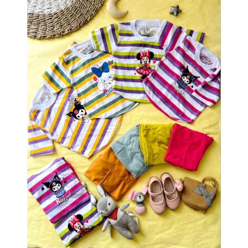 Atasan kuromi/set kargo kuromi