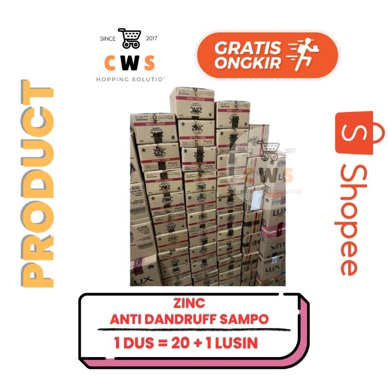 [PROMO EXTRA 1 LUSIN] Shampoo Sampo Shampo ZINC Anti Dandruff Sachet - 1 Dus
