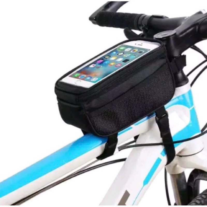 Tas Sepeda Tempat HP Frame Depan Sepeda MTB
