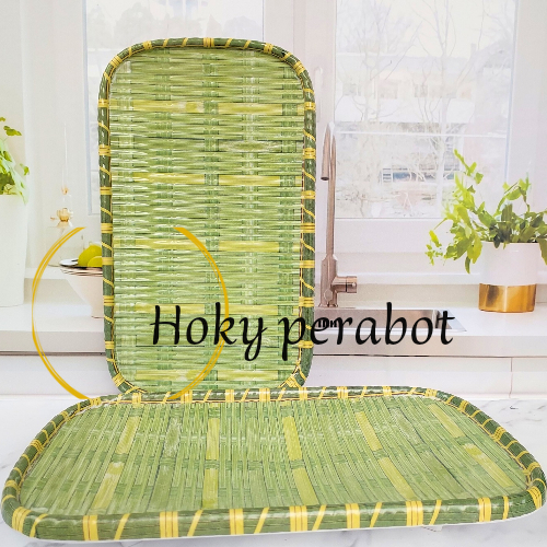 PIRING SAJI MELAMIN KERAMIK ROTAN SUPER TEBAL PIRING SAJI MEJA MAKAN MEWAH TERLARIS