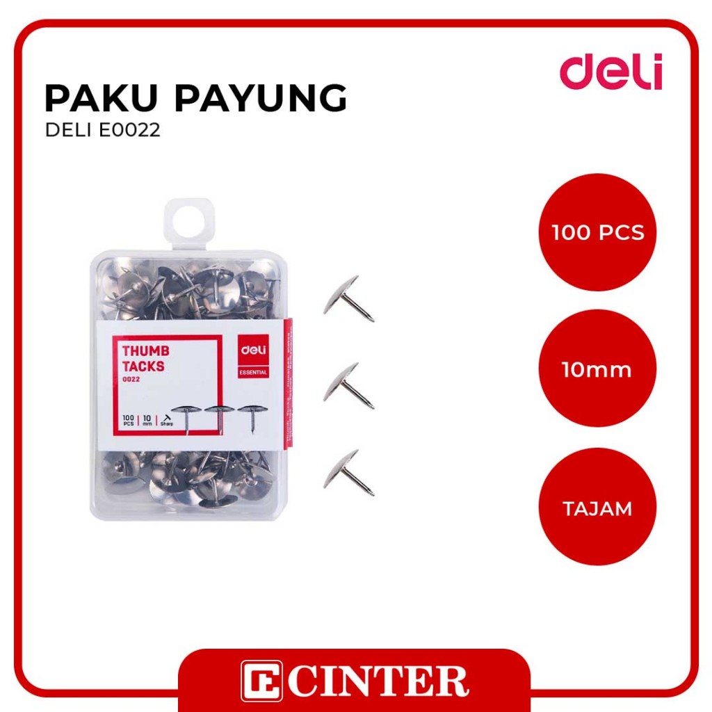 

DELI - PAKU PAYUNG SERBAGUNA / THUMB TACK E0022