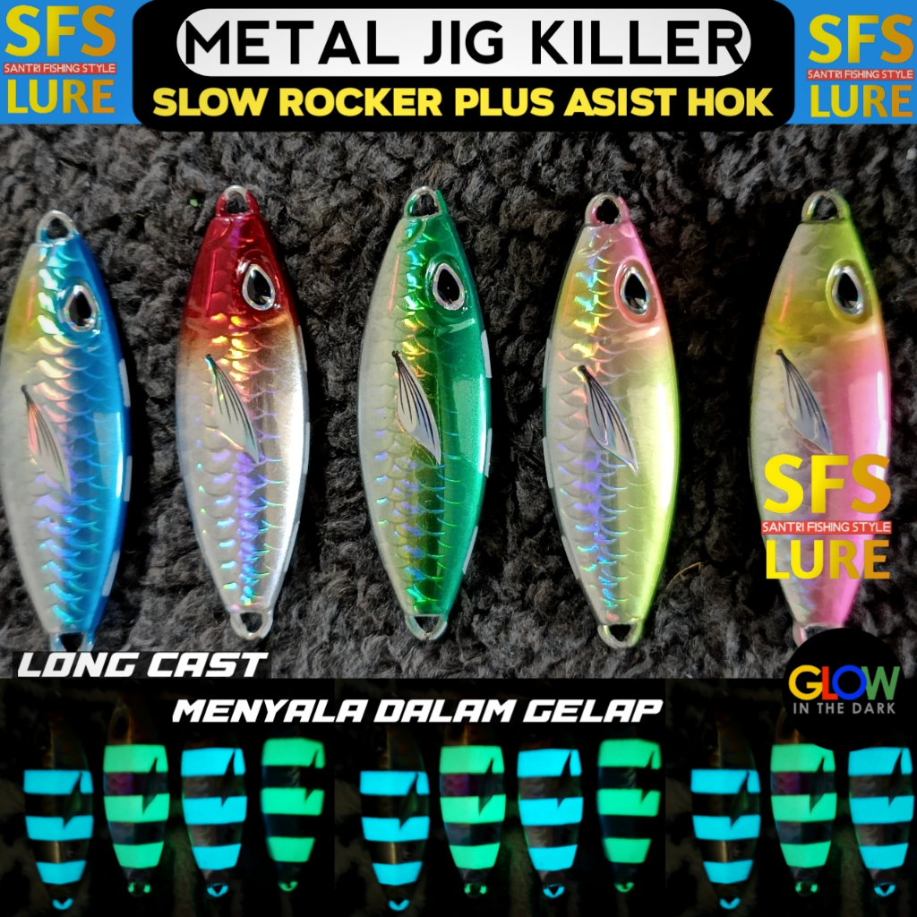 Metal jig 40gram metal jig 30gram metal jig 30gram metal jig 20gram micro jig 40gram gid Slow rocker