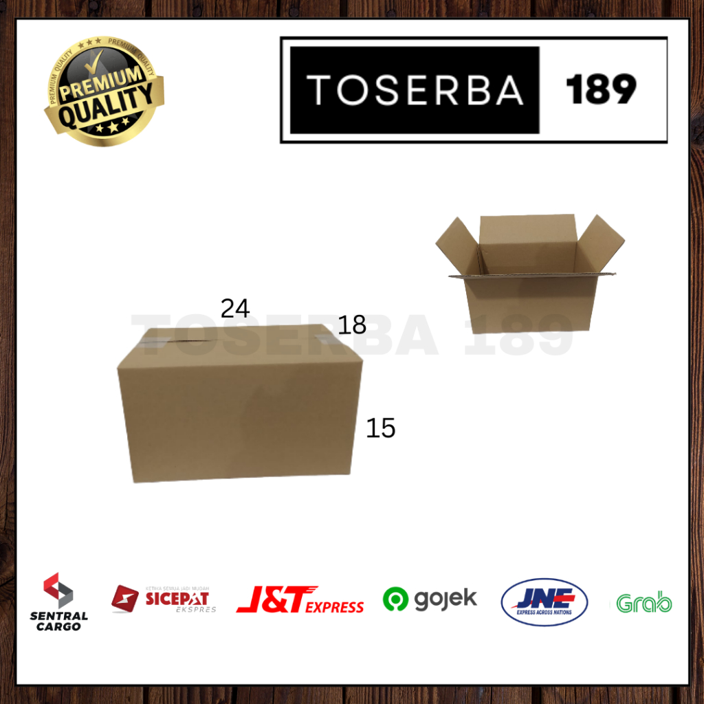 

kotak kardus box packing uk 24x18x15 SHEET POLOS