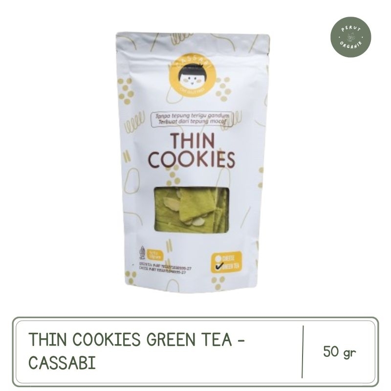 

Thin Green Tea Cookies, Snack Bebas Gluten 50 gr - Cassabi