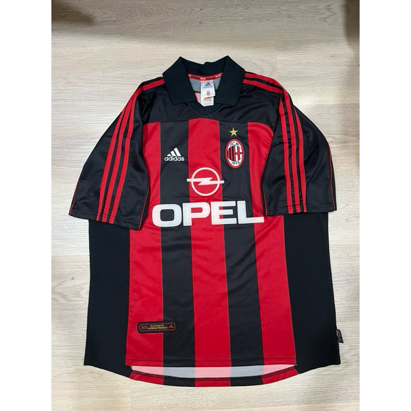 Jersey Ac Milan Home 00-02 2000 2001 2002 Original Size XL