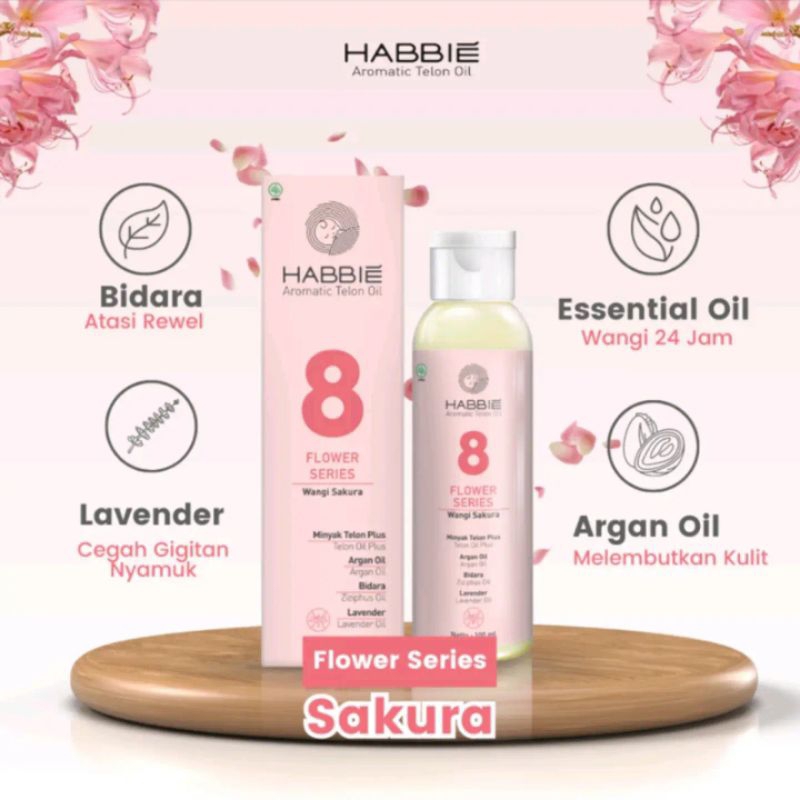 MINYAK TELON HABBIE NO 8 VARIAN SAKURA