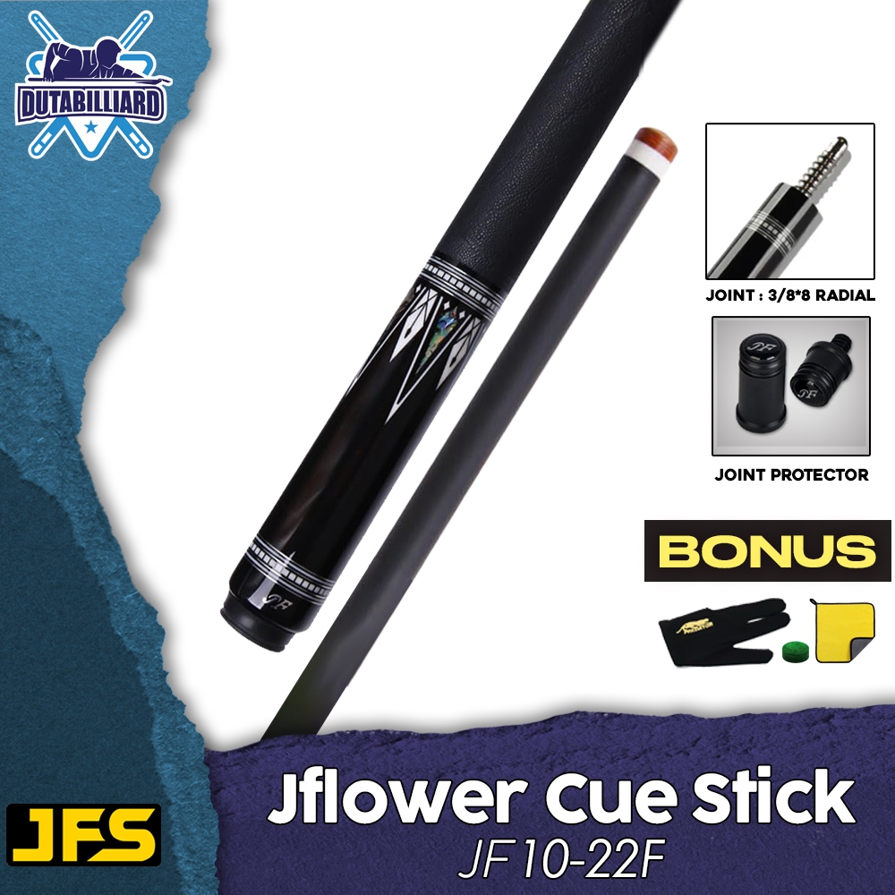 Jflowers JF10-22F Stick Billiard Shaft Carbon Play Low Deflection 12.5mm