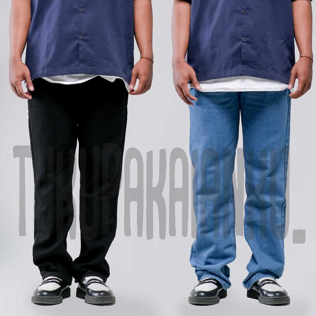 CELANA JEANS JUMBO DENIM PRIA || CELANA PANJANG PRIA JUMBO OVERSIZE || TUKUPAKAIANKU_