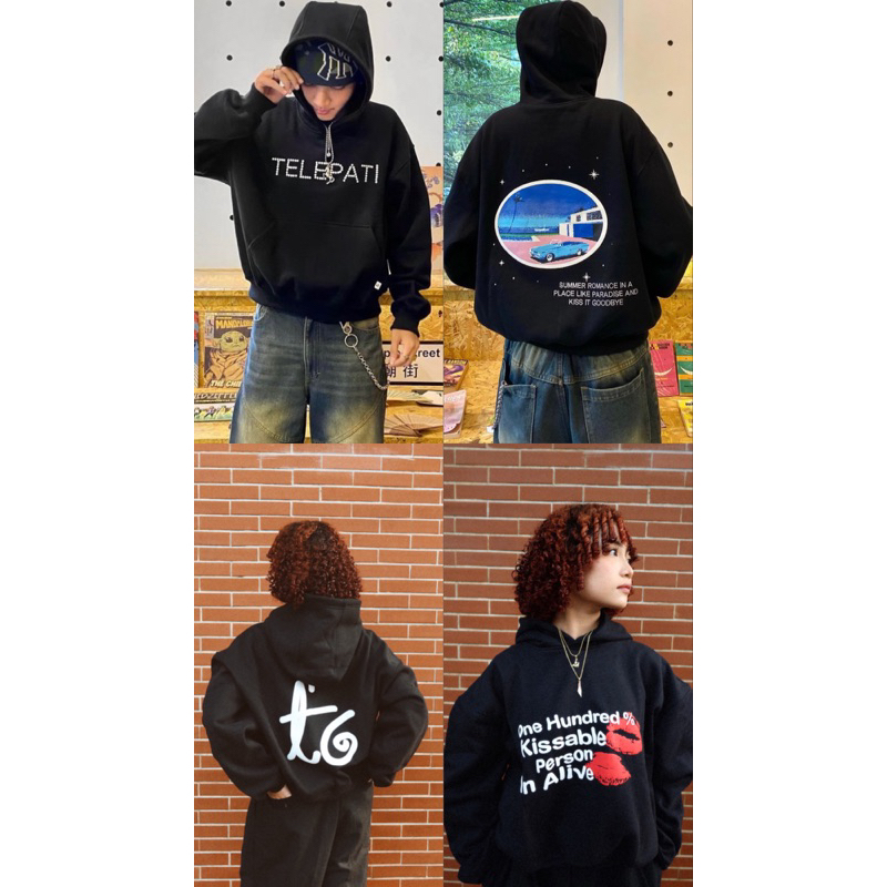 TELEPATI.CHE HOODIE TELEPATI KISS ONE HUNDRED ORIGINAL TELEPATI