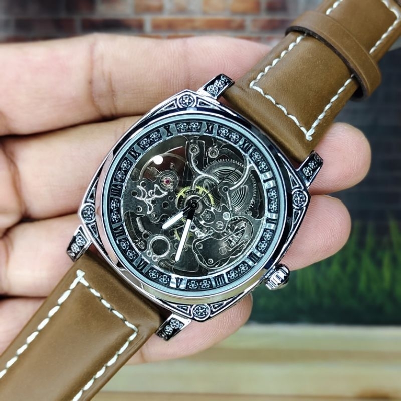 Man's Watch jam tangan pria super mewah LUMINOR panerai tatto automatic