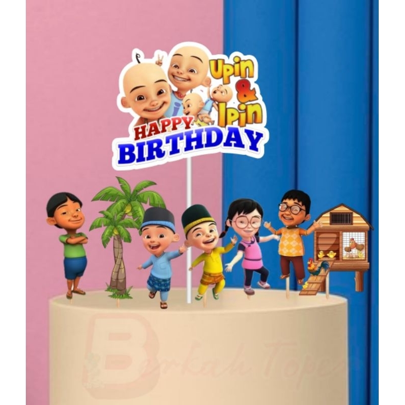toper Upin Ipin, happy birthday, toper karakter Upin Ipin