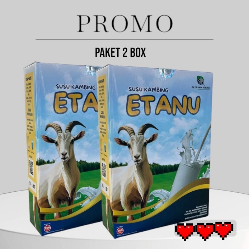 

PROMO-PAKET HEMAT 2 BOX SUSU ETANU ASLI BPOM-SUSU KESEHATAN