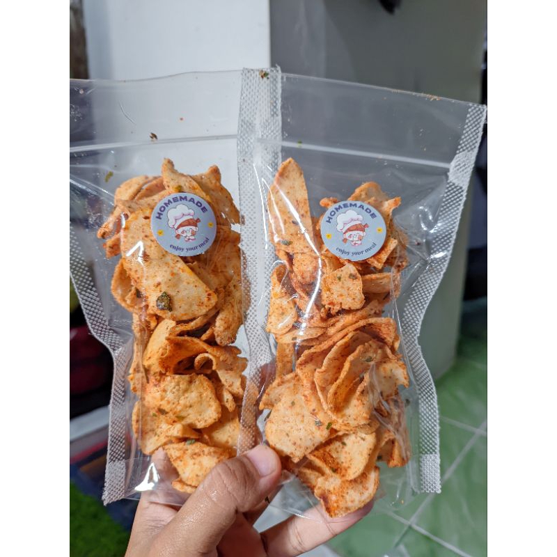 

Basreng pedas daun jeruk