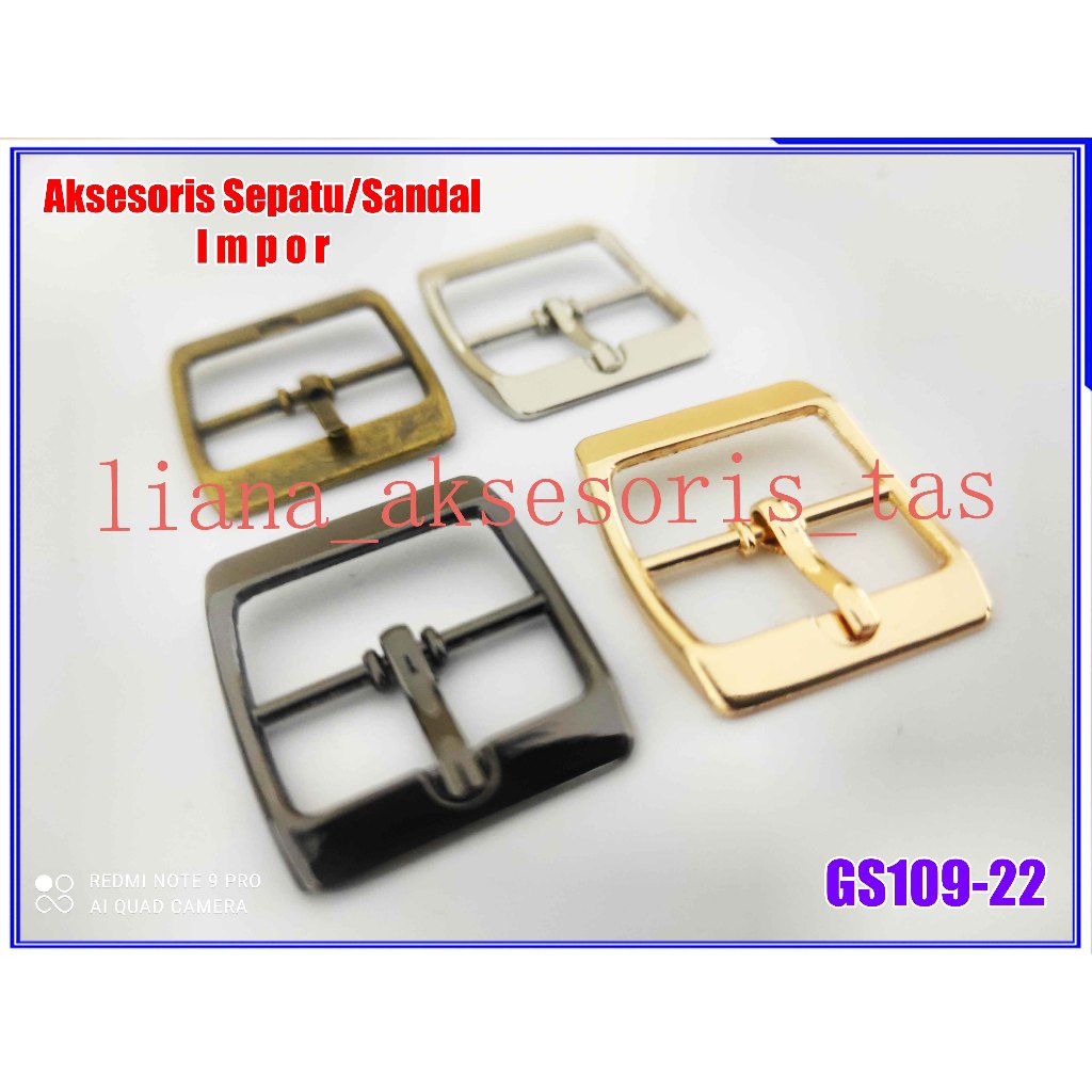 Ring Jarum Gesper 22mm (1pasang) GS109-22 RING GESPER AKSESORIS SENDAL - ASESORIS SANDAL SEPATU - BR