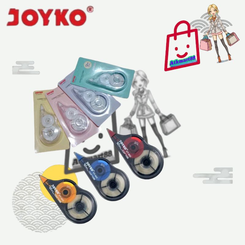 

( Per Kotak ) Correction Tape Joyko / Tip X Kertas CT-522 & CT-522PTL