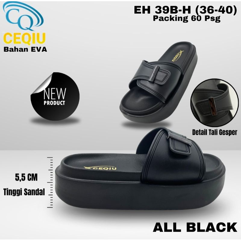 SANDAL CEQIU EH 39/SANDAL SELOP CEQIU WANITA/SANDAL SWLOP DULUX WANITA/SANDAL SELOP WANITA/TERBARU