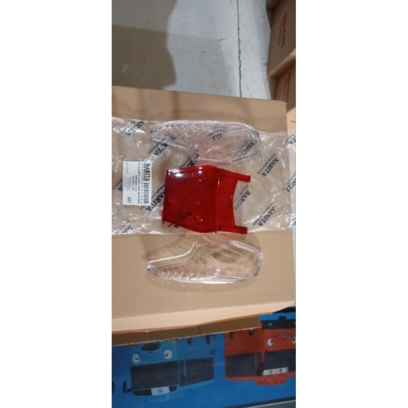 mika lampu stop belakang honda supra x 125 merah putih ,NARITA