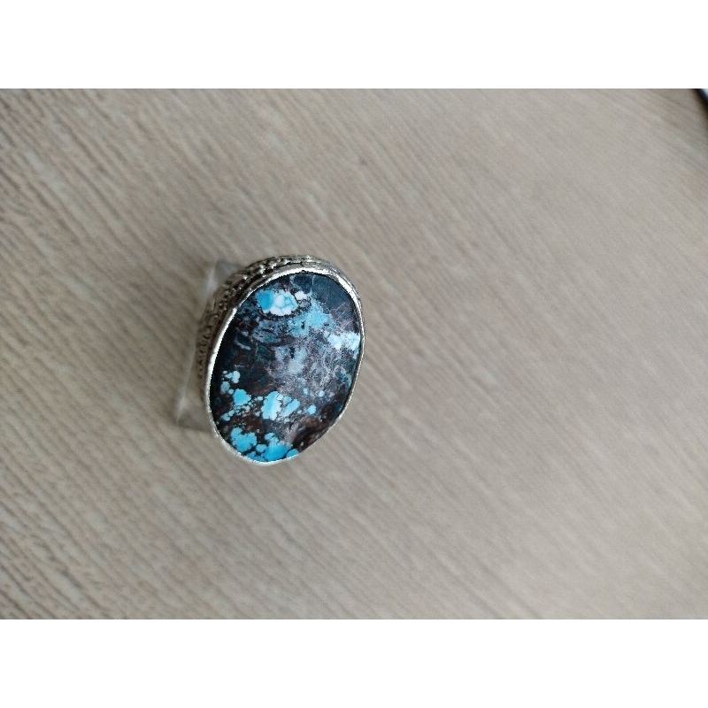 Natural Pirus Persia Ring Alpaka Super Size 20