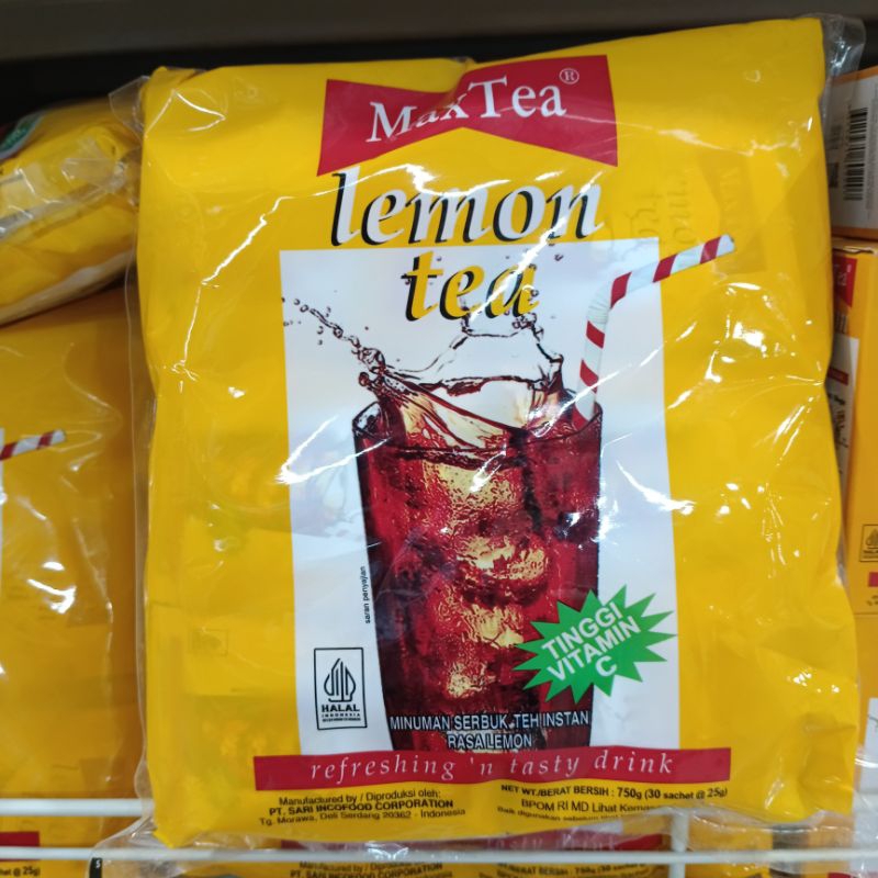 

Maxtea Lemon tea 25gr (isi 30 sachet)