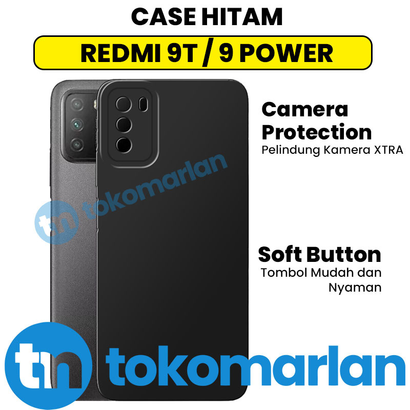 NEW Softcase Xiaomi Redmi 9T / 9 Power / Pocophone M3 / Poco M3 / M3 Pro Case Camera Protector Black