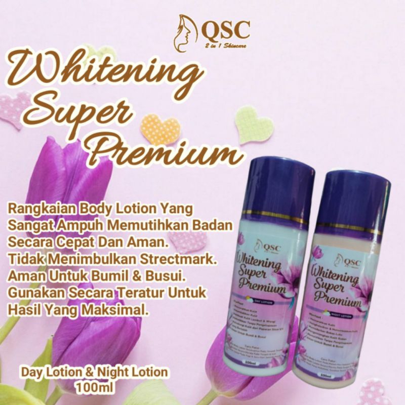 QSC Whitening super premium Day & Night Lotion 100ml