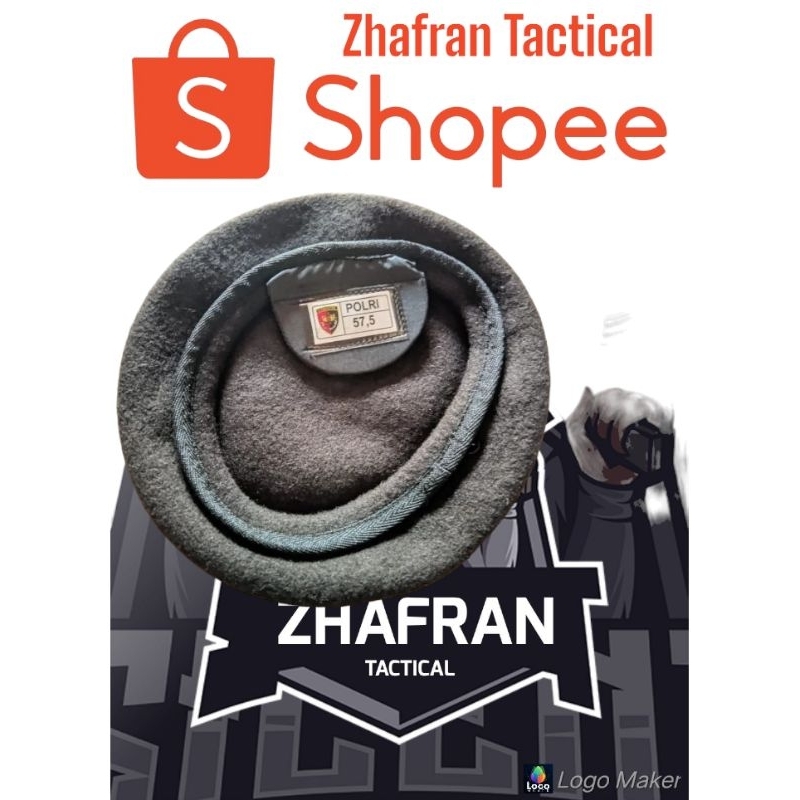 Baret Coklat Sabhara Baret Jatah Polri Original