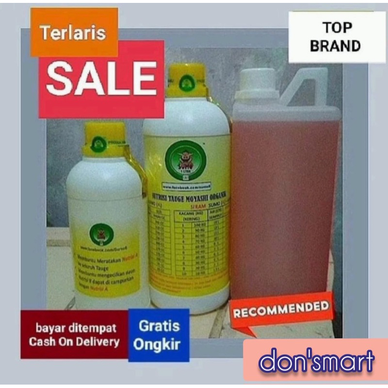 SUMO Cair A & B + Obat Merah Campuran ( 1 liter ) | ASLI                                  (Penggemuk