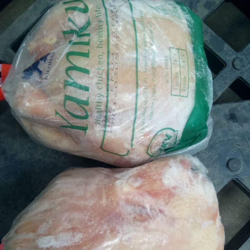 

ayam utuh frozen ukuran 0,5 kg