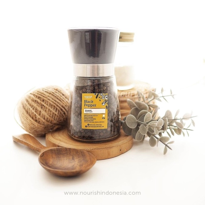 

Diskon Black Pepper Whole with Grinder 8gr