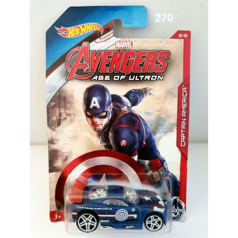 Hotwheels Marvel Avengers CAPTAIN AMERICA Power Rage 270