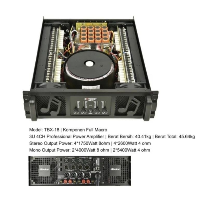 Power db Voice TBX 18 Original Amplifier dBVoice TBX18 Class H