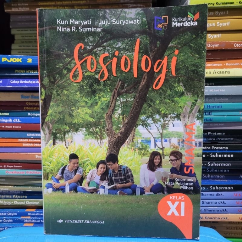 BUKU BEKAS SOSIOLOGI KELAS 2 SMA ERLANGGA KURIKULUM MERDEKA