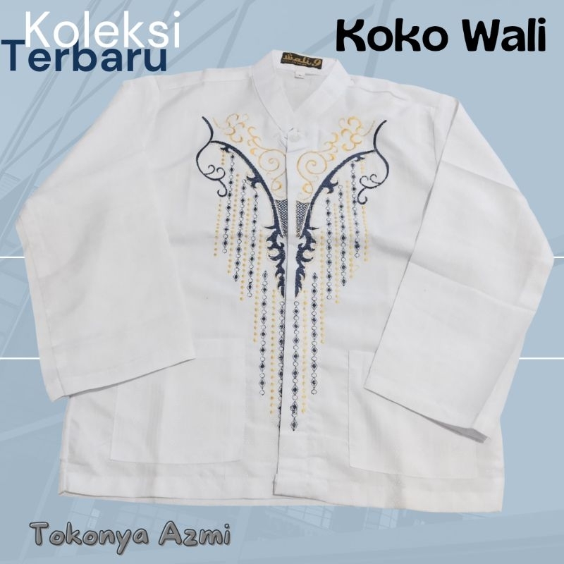 Koko anak putih bordir koko tanggung koko SD SMP
