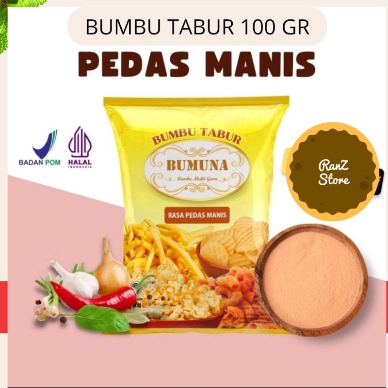 

Bumbu Tabur / bumbu serbuk rasa pedas manis 100 gr