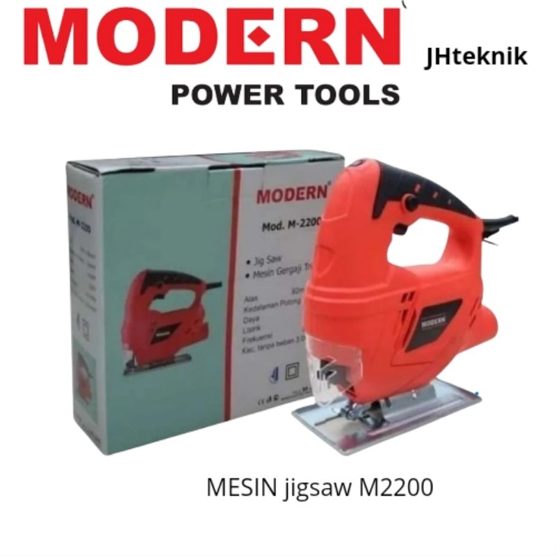 JHTeknik Mesin Jigsaw Modern M2200/Mesin Gergaji Listrik Modern M2200
