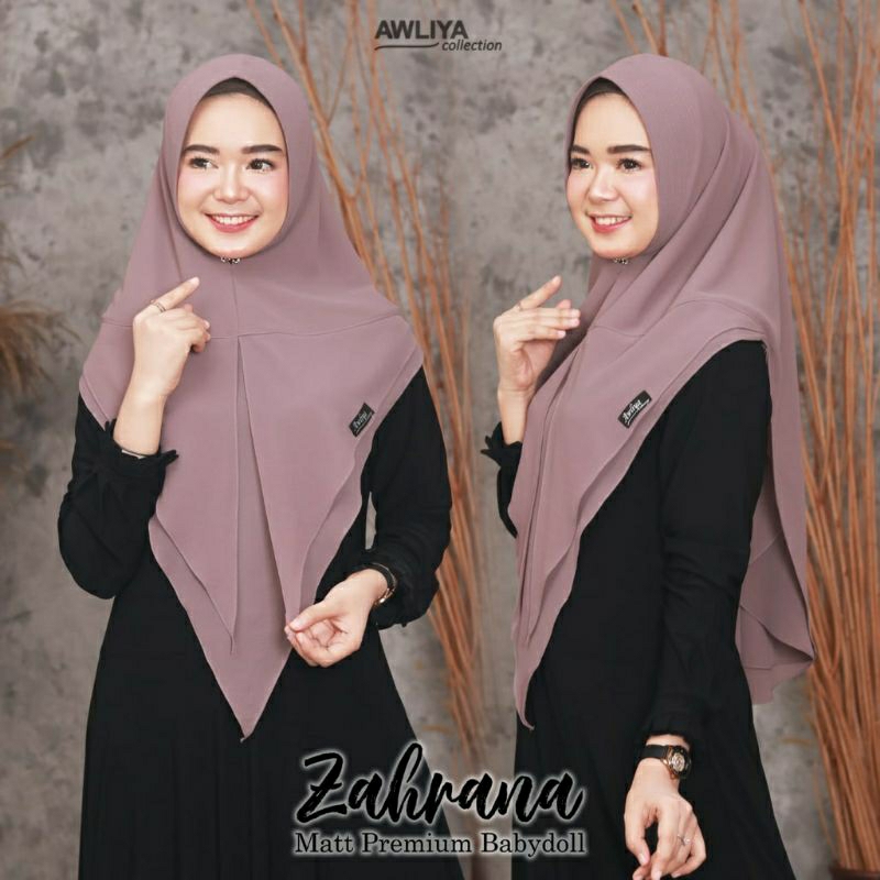 HIJAB KHIMAR ZAHRANA ALIYAR BY AWLIYA//KHIMAR TERBARU ALIYAR BY AWLIYA