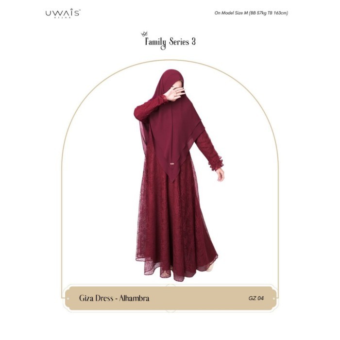 Gamis brukat terbaru - Gamis modern - Gamis brukat - Giza Dress By Uwais//
