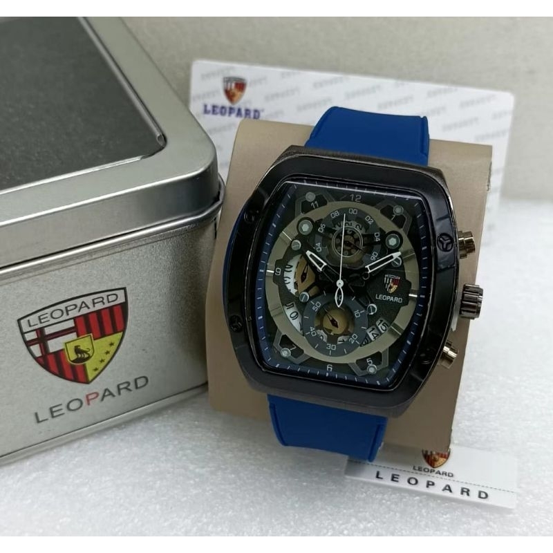 Jam Tangan Pria Leopard Original  Crono Aktif