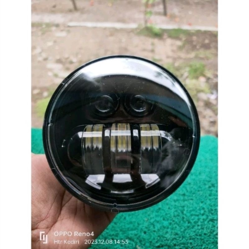 Daymaker C70 dot sae lampu depan daymaker C70 C50 Pispot 4.5 Inchi Lis Hitam Dan Putih