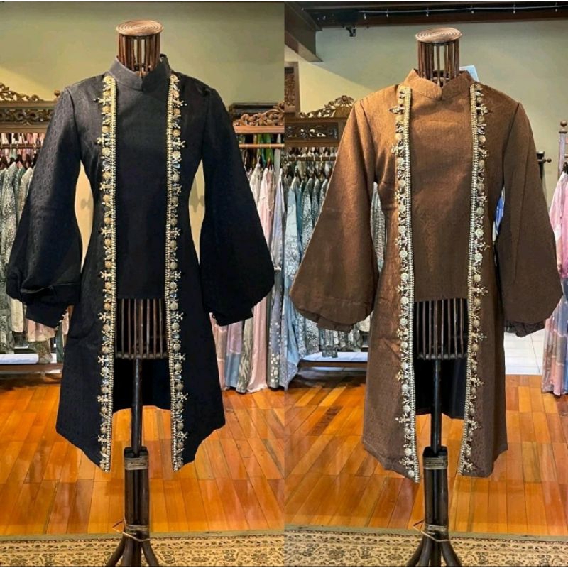 Riva Tunik Viscos Payet by Dian Pelangi LIMITED EDITION Baju Blouse Atasan Kemeja Blus Formal Kerja 