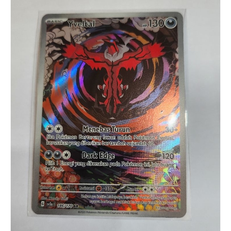 Pokemon TCG - Yveltal Art Rare (INDONESIA)