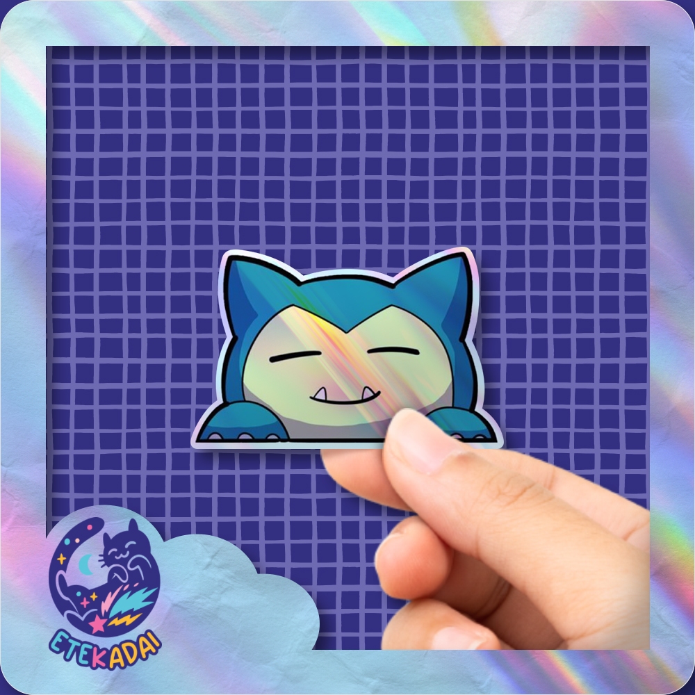 

Stiker Hologram Anime Pokemon - Snorlax V2