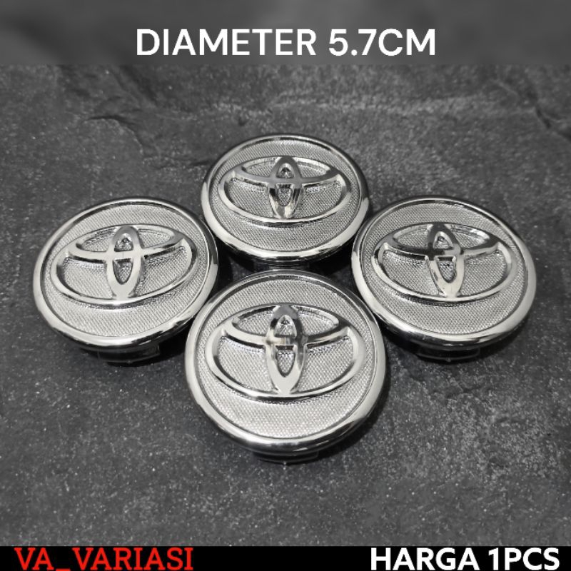Dop Tutup Velg Toyota Yaris Vios Altis Etios Chrome