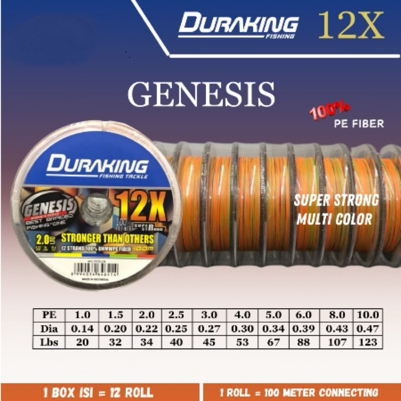Senar PE Duraking Genesis X12
